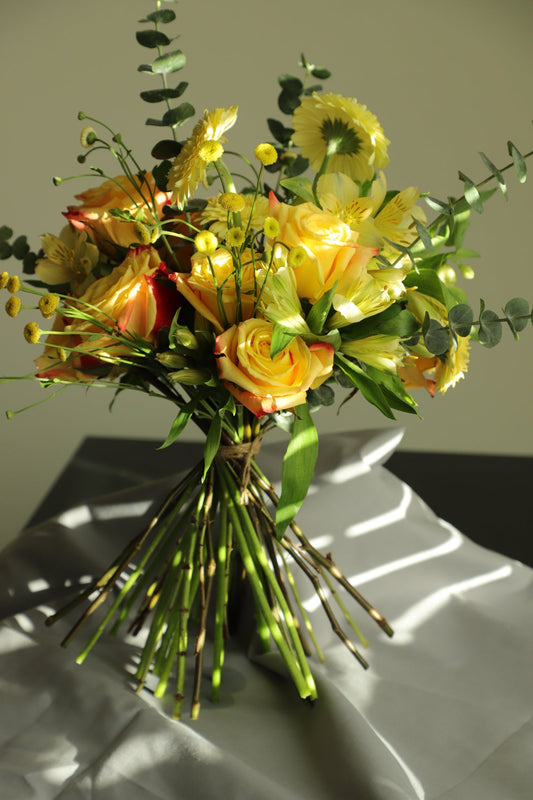 Bright Warm Monochromatic Bouquet